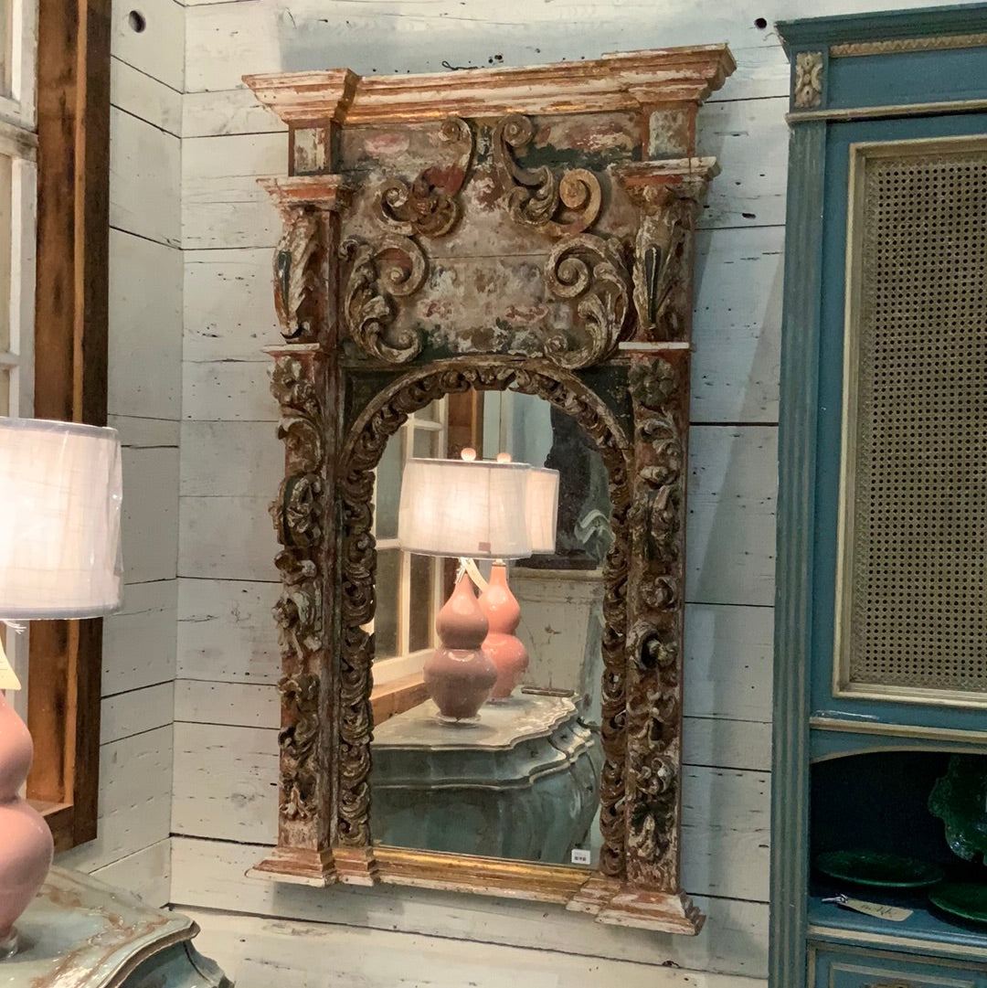 Italian Baroque Mirror - The White Barn Antiques