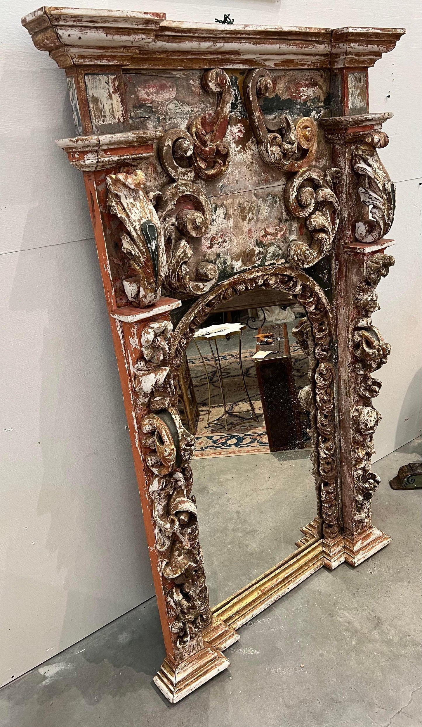 Italian Baroque Mirror - The White Barn Antiques