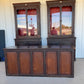 French Pharmacy Cabinets with Original Paint 1860 97" x 16" x 48"