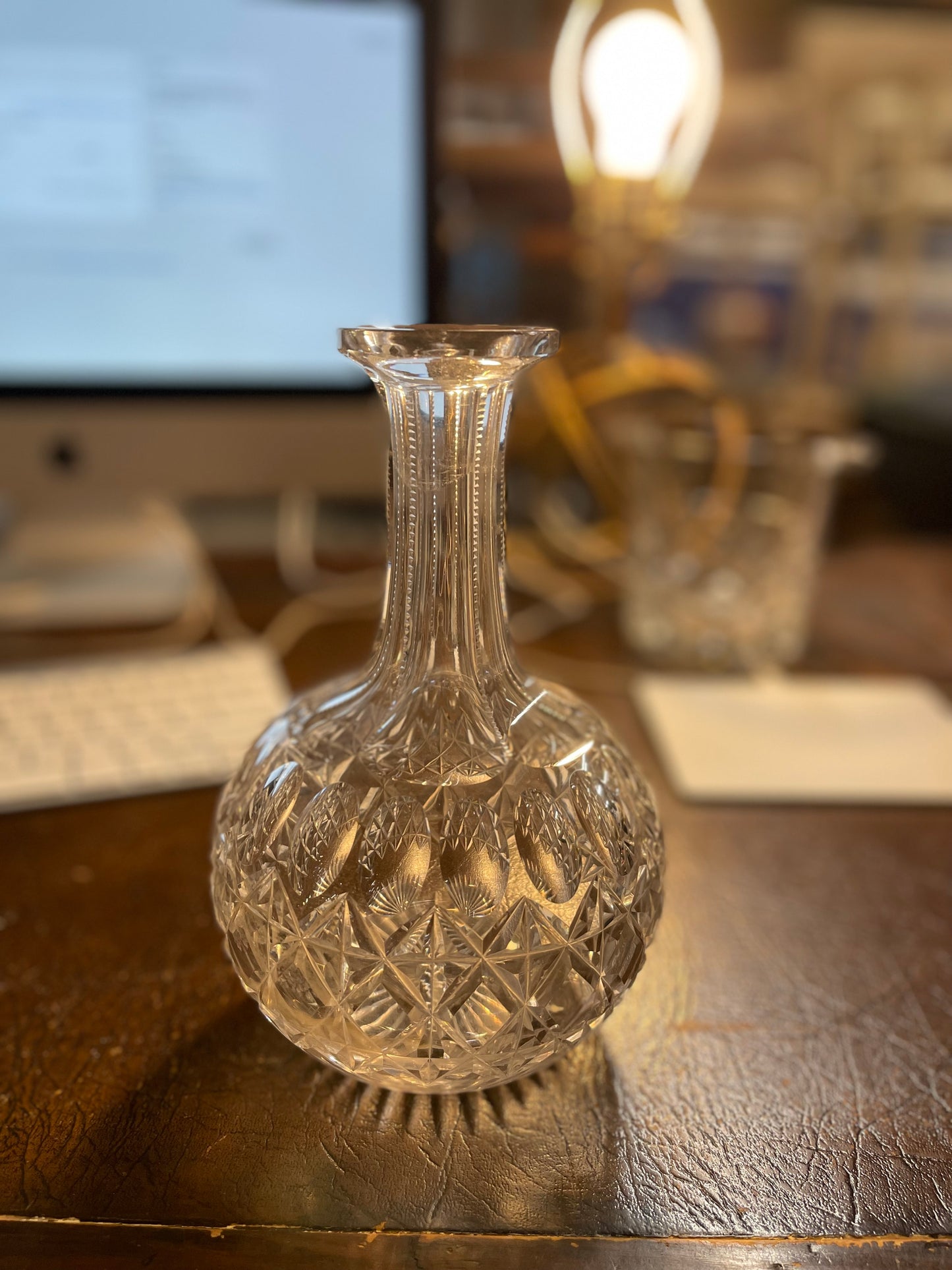 Glass Decanter No Lid Circa 1920 UK