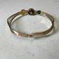 Baylor BU with Yellow and Green Stone Ronaldo bracelet