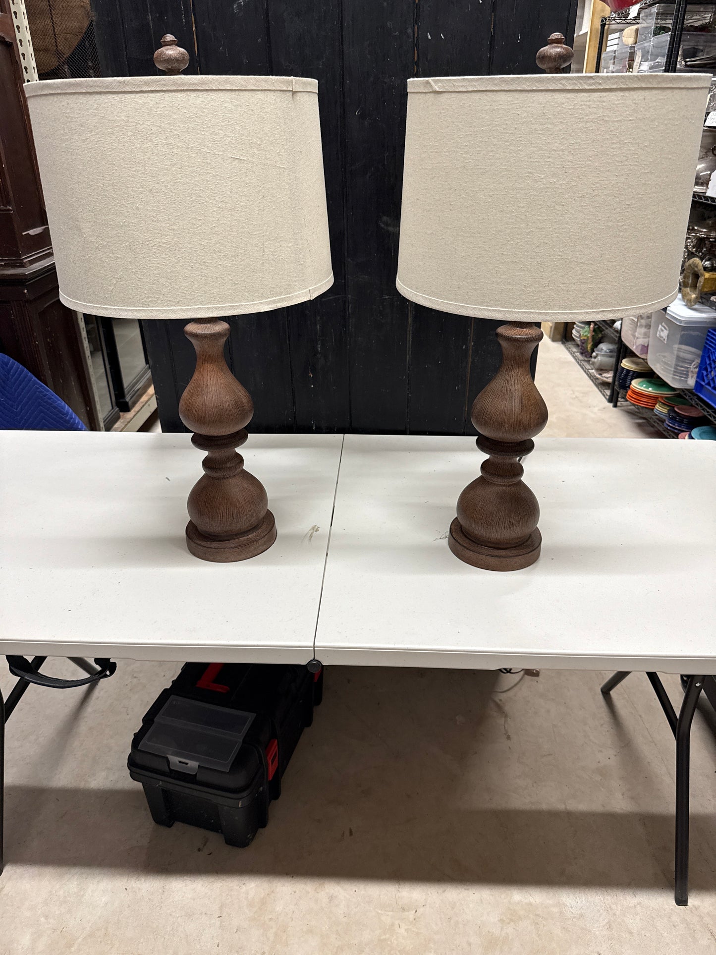 Wood Finial Lamps - New