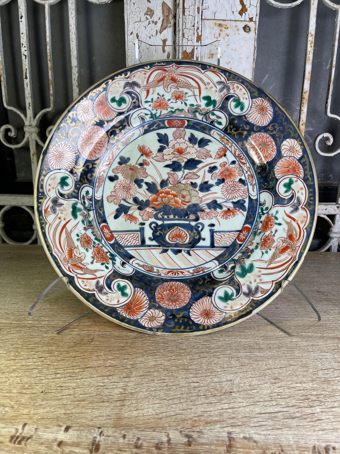 Meiji Imari Charger with Imperial Scenes