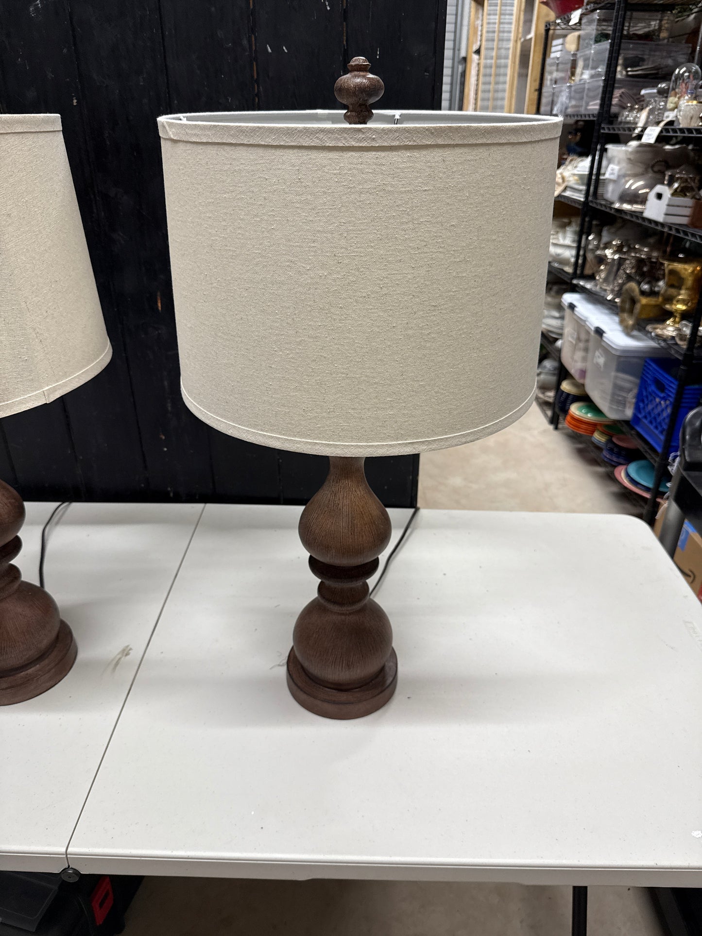 Wood Finial Lamps - New