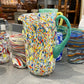 Rainbow Speckles Murano Glass Pitcher