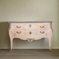 French Bleached Serpentine Commode with Marble Top