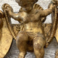 French Cherub Crested Louis Phillipe Mirror