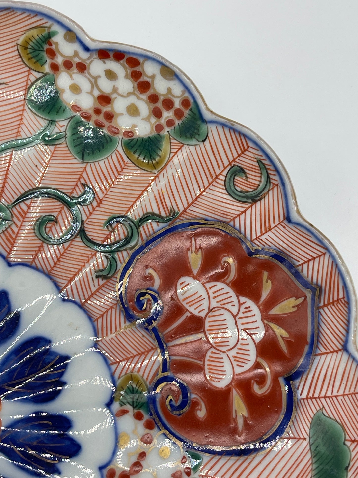 Scalloped 8.25" Imari Plate