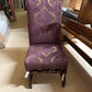 Renzo Mongiardino Baroque Dining Chairs – Hand-Carved Walnut & Silk Damask Upholstery