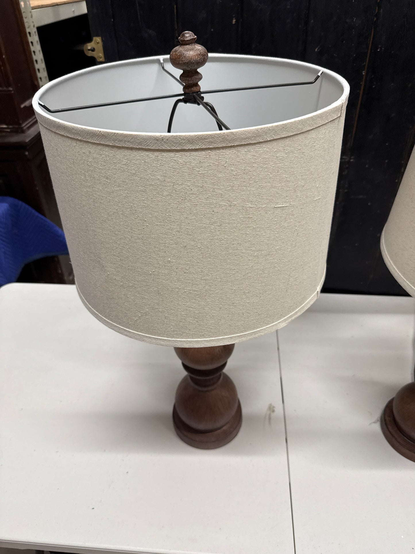 Wood Finial Lamps - New