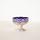 Silver Plated Bowl with Cobalt Glass Liner UK Circa 1930