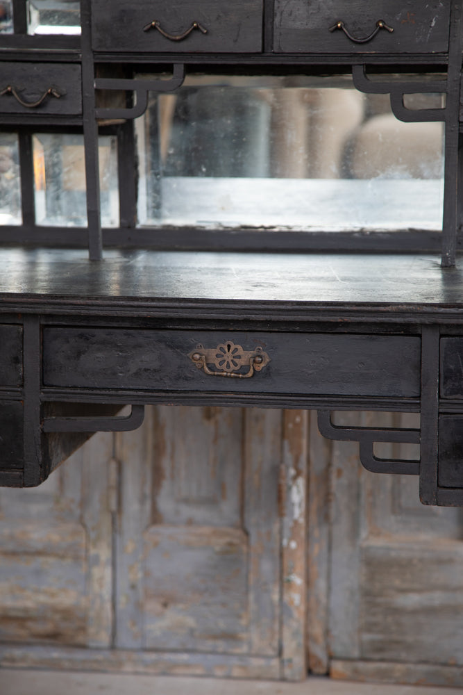 Dressing Table French Dark Ornate