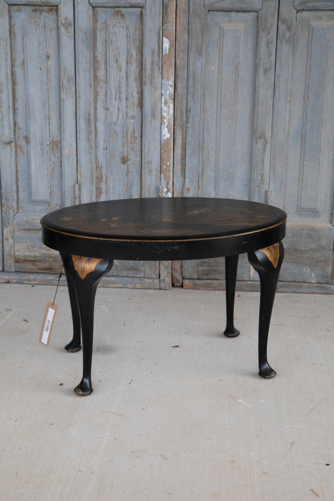 Ebonised Hand Painted Chinoiserie Coffee Table