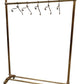 1970s Golden Brass Garment Rack, Clothing Rail, Dress Hanger, Italy