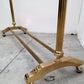 1970s Golden Brass Garment Rack, Clothing Rail, Dress Hanger, Italy