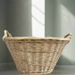 Oval Wicker Laundry Basket