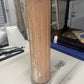 Pink Modern Vintage Lamp in Pink with Crystal Neck and Base with Rubbed Brass Finish