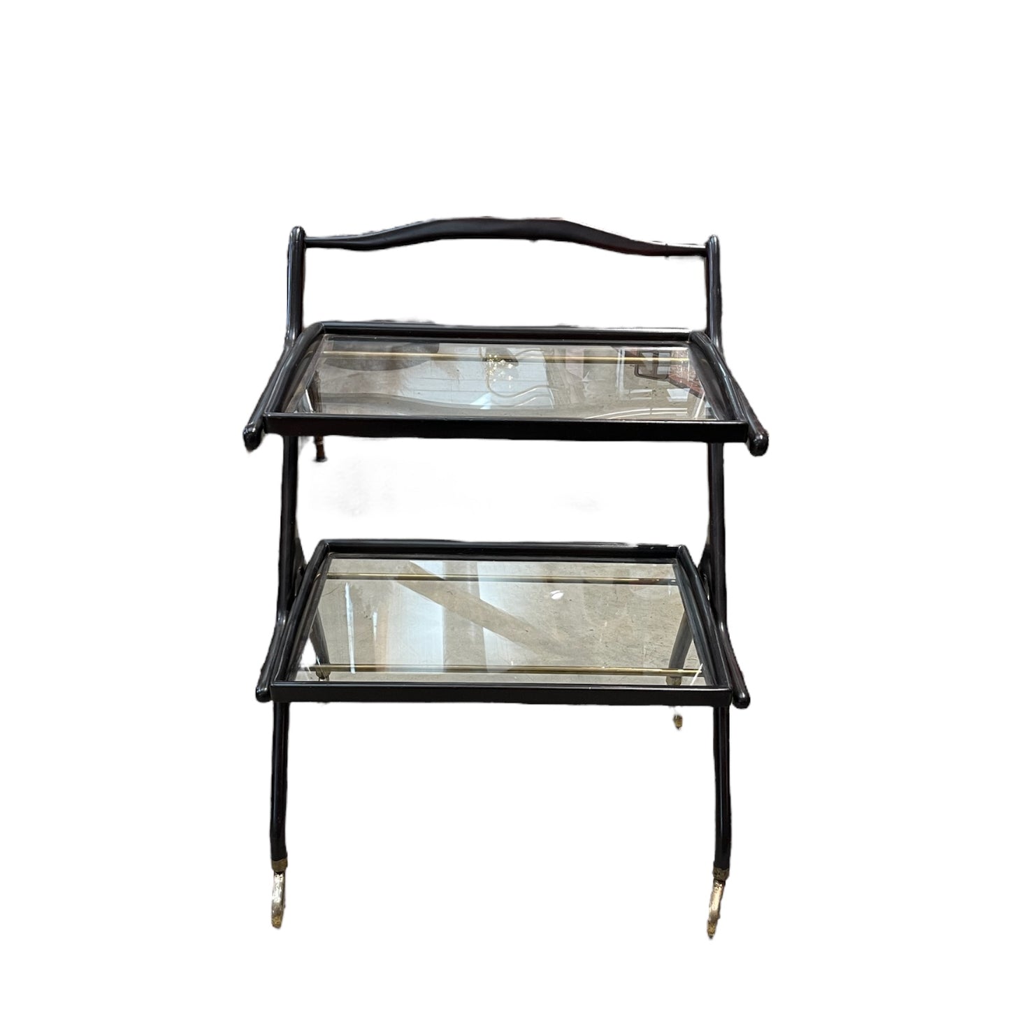 Cesare Lacca 1950s 2 Tier Italian Service Cart