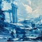Blue Panel Paintings