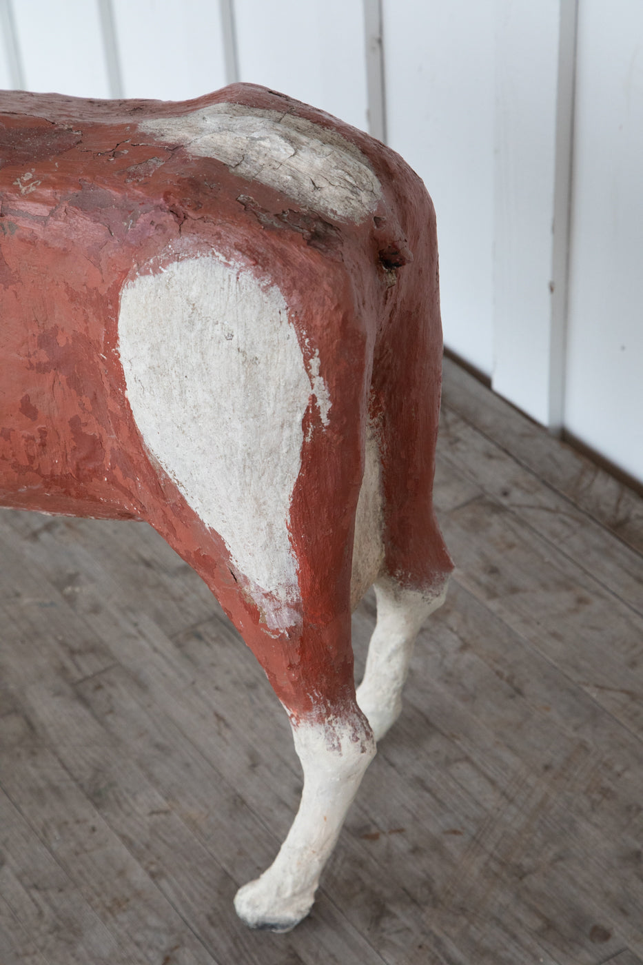 Folk Art French Stone Cow from Normandy, France Circa 1940 38" x 26"