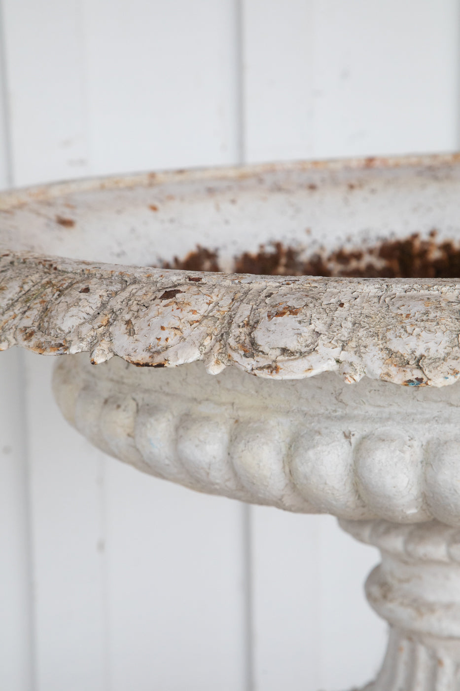 Large Cast Iron Planter on Plinth