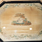 Framed Embroidered Silk Tapestry of Little Bo Peep C 1850