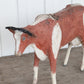 Folk Art French Stone Cow from Normandy, France Circa 1940 38" x 26"