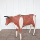 Folk Art French Stone Cow from Normandy, France Circa 1940 38" x 26"