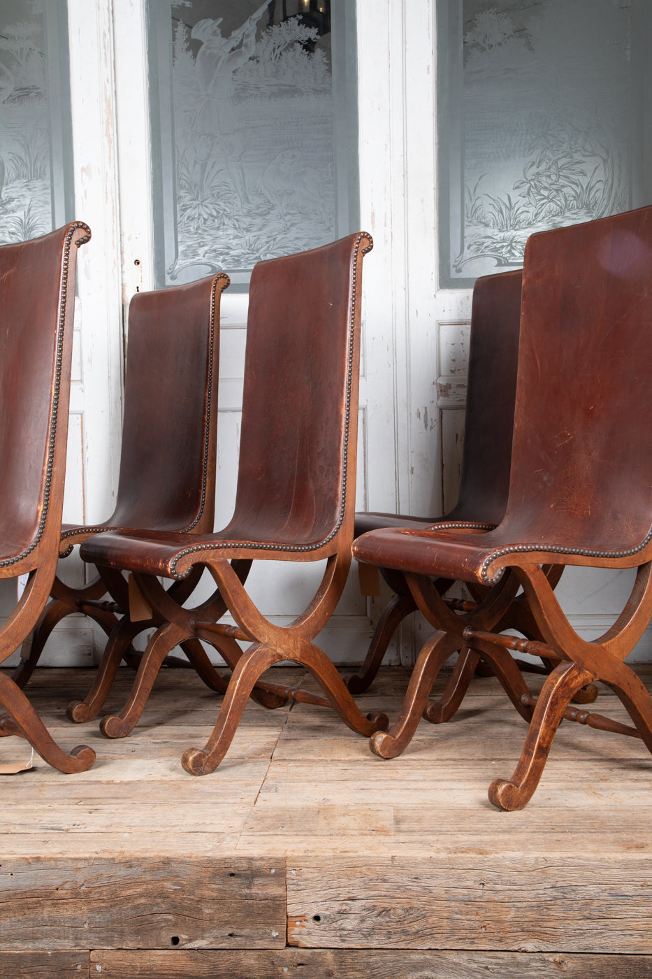 Pierre Lottier Chairs Set of 6  Circa 1930