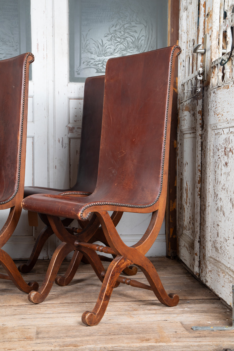 Pierre Lottier Chairs Set of 6  Circa 1930