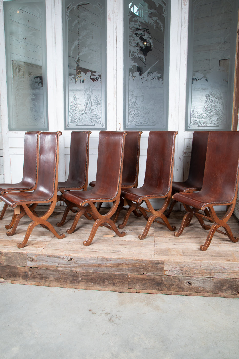 Pierre Lottier Chairs Set of 6  Circa 1930