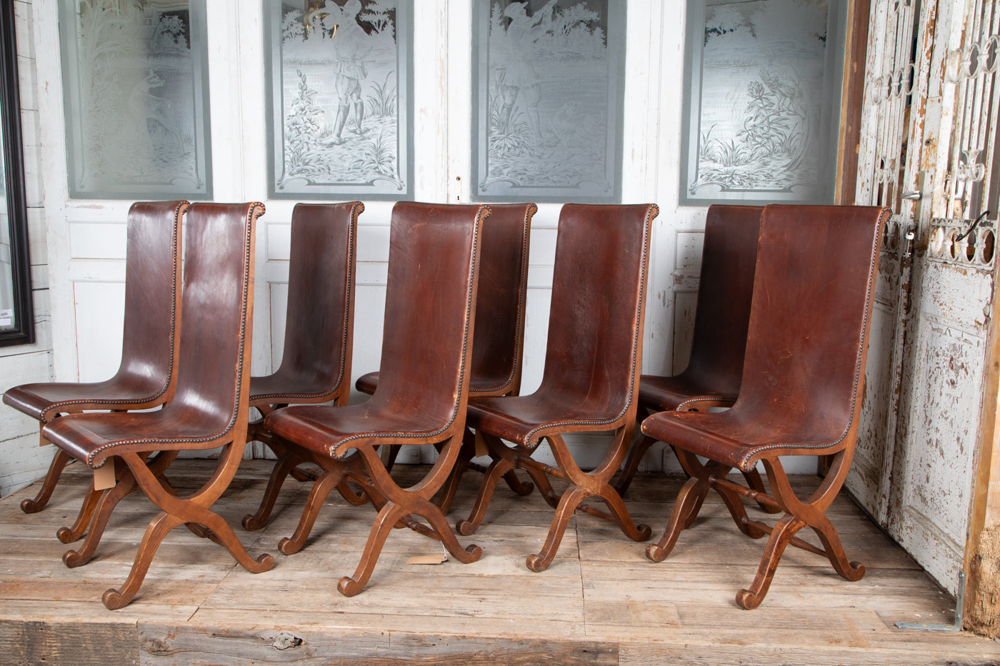 Pierre Lottier Chairs Set of 6  Circa 1930