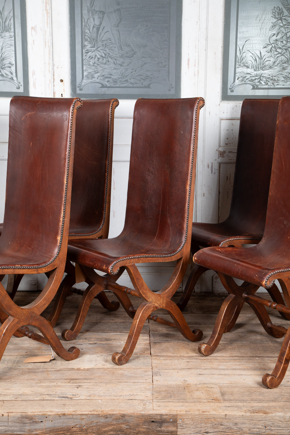 Pierre Lottier Chairs Set of 6  Circa 1930