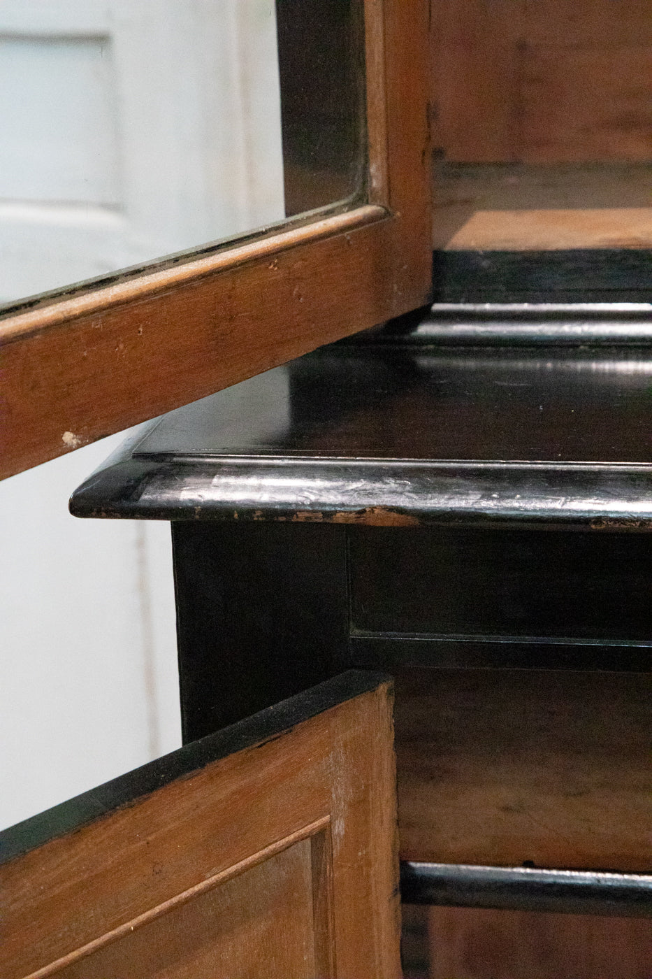 Victorian Ebonized Glazed Bookcase