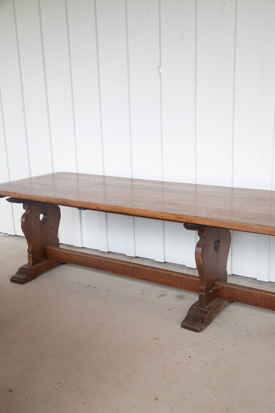 12' Oak Refectory Table with Benches Kings School Canterbury