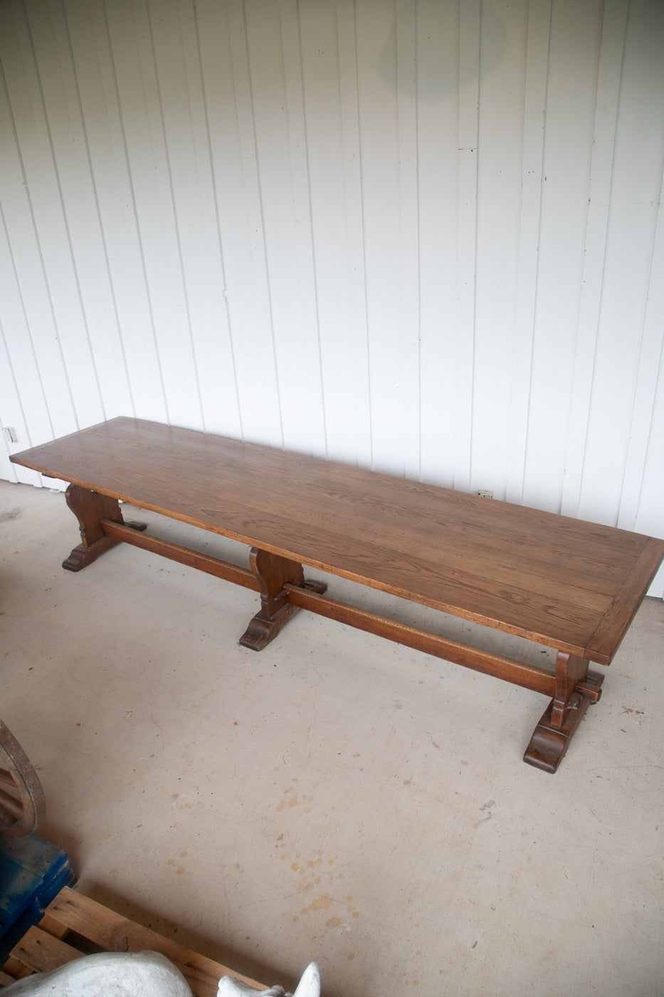 12' Oak Refectory Table with Benches Kings School Canterbury