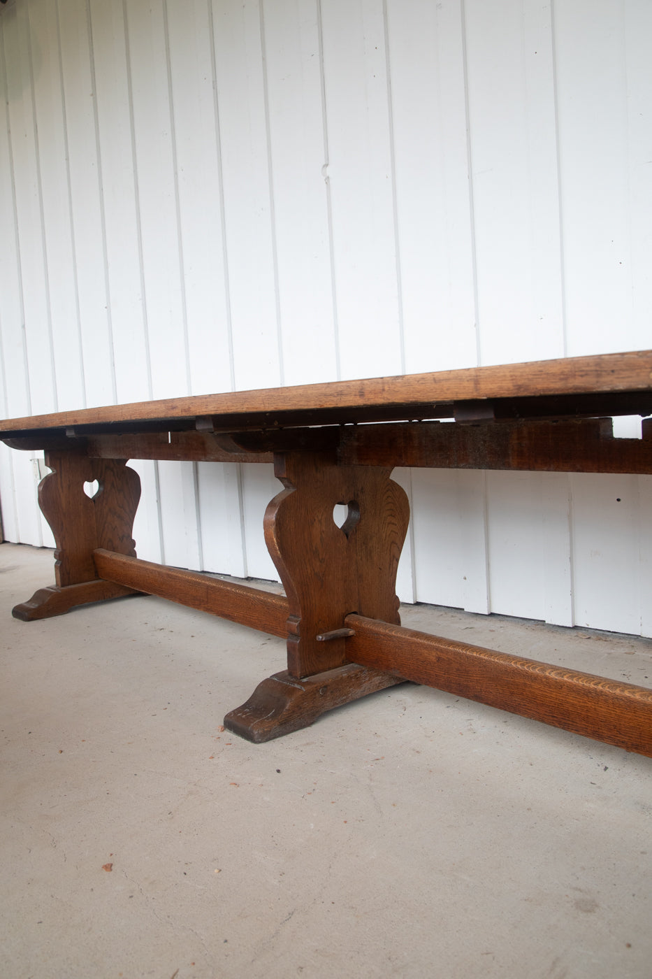 12' Oak Refectory Table with Benches Kings School Canterbury