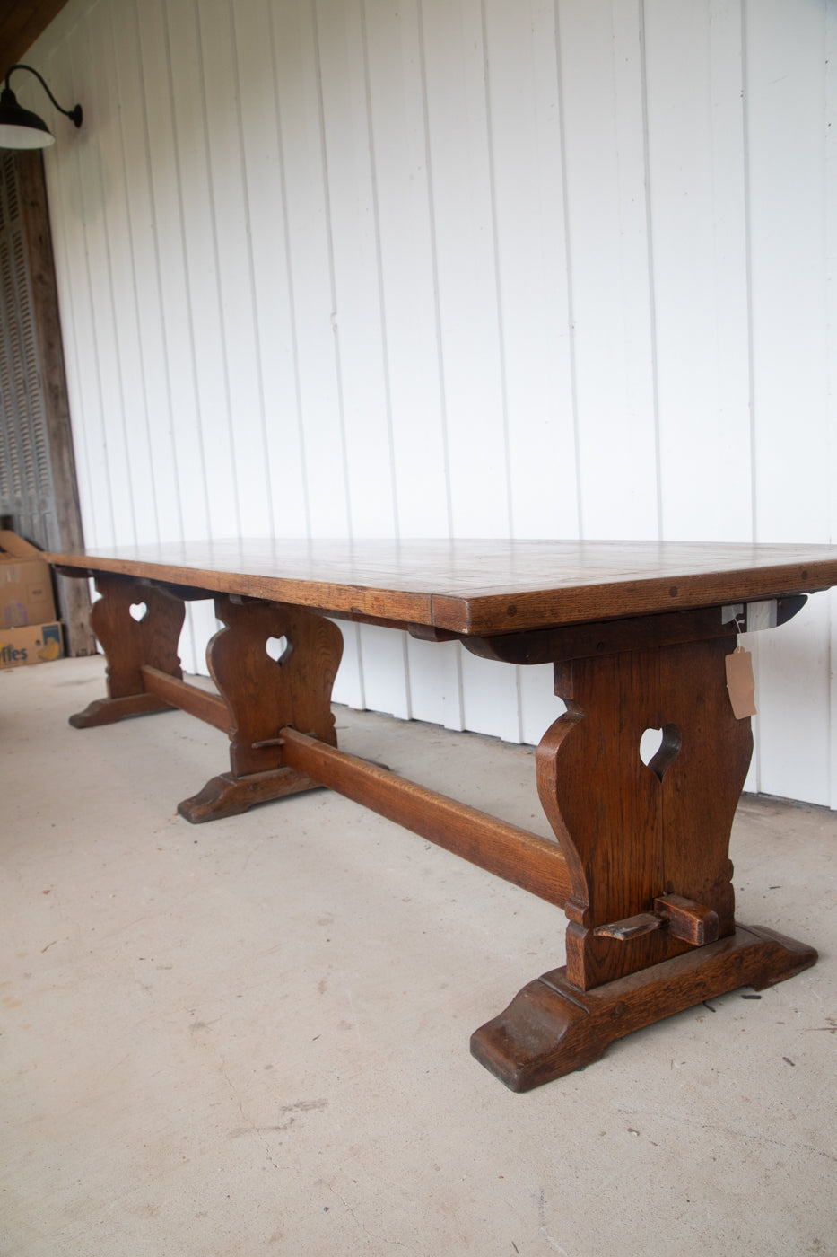 12' Oak Refectory Table with Benches Kings School Canterbury