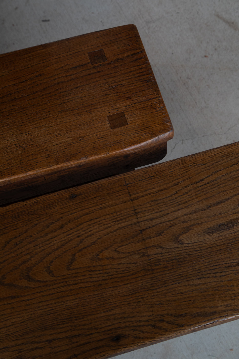 12' Oak Refectory Table with Benches Kings School Canterbury