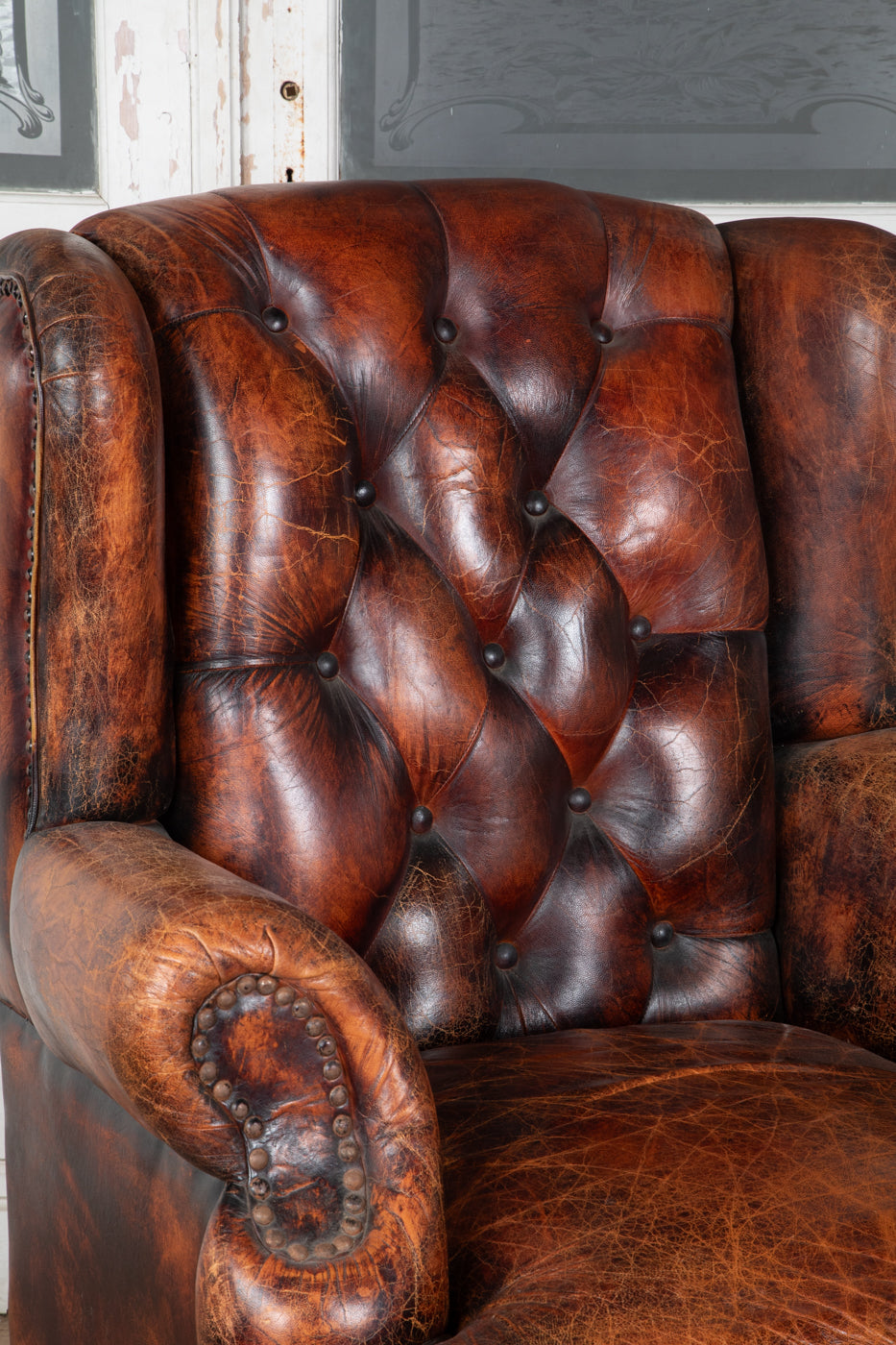 Leather Library Chair