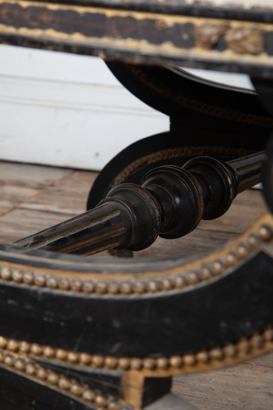 Georgian Fabric Covered Stool