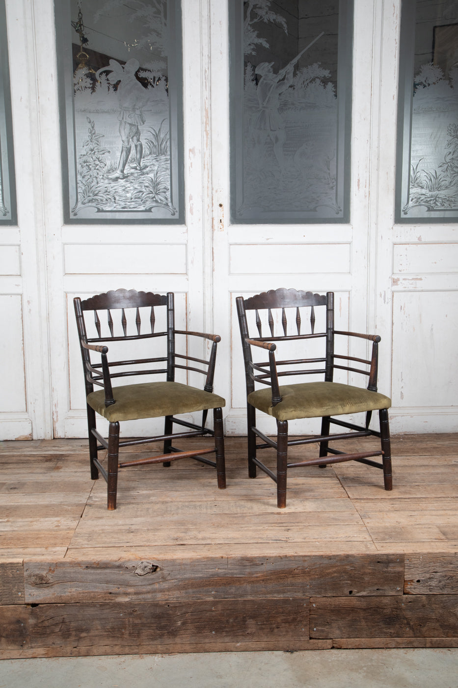 Liberty Ebonised Oak Elbow Chair