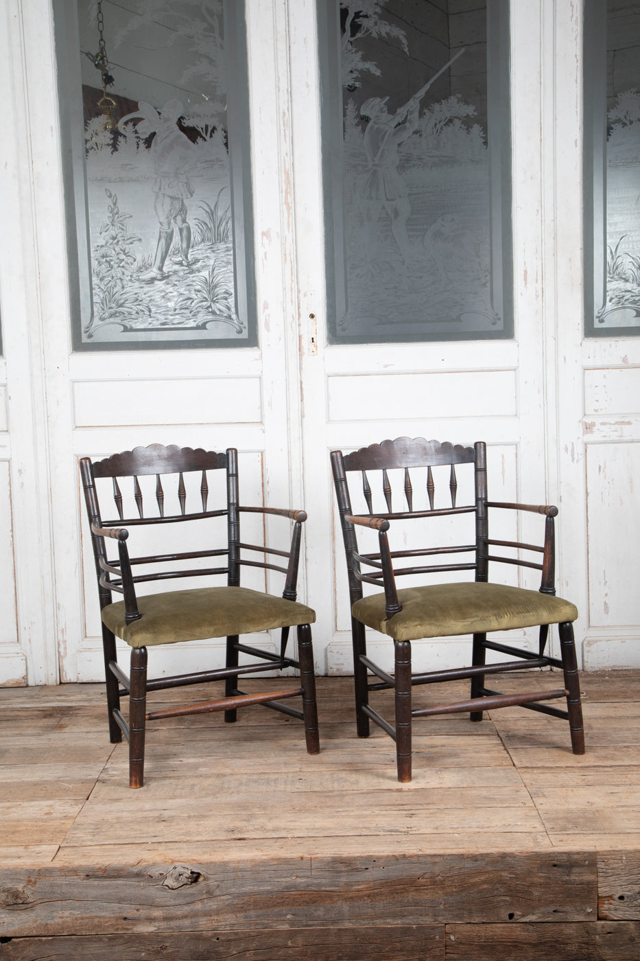 Liberty Ebonised Oak Elbow Chair