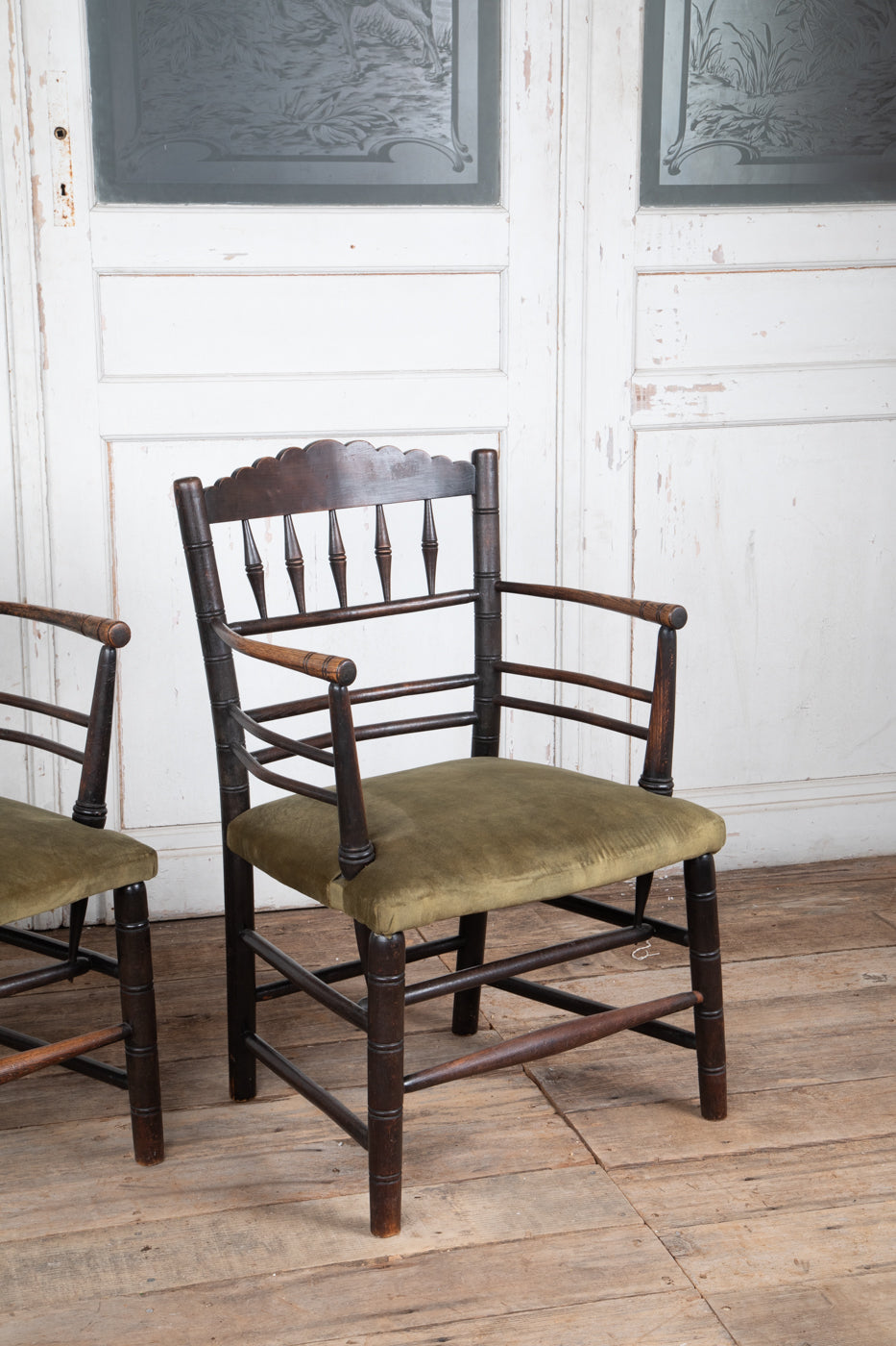 Liberty Ebonised Oak Elbow Chair