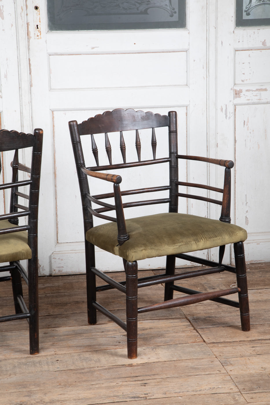 Liberty Ebonised Oak Elbow Chair