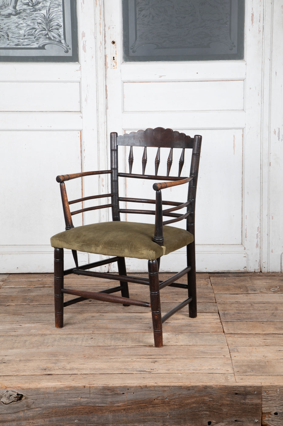 Liberty Ebonised Oak Elbow Chair