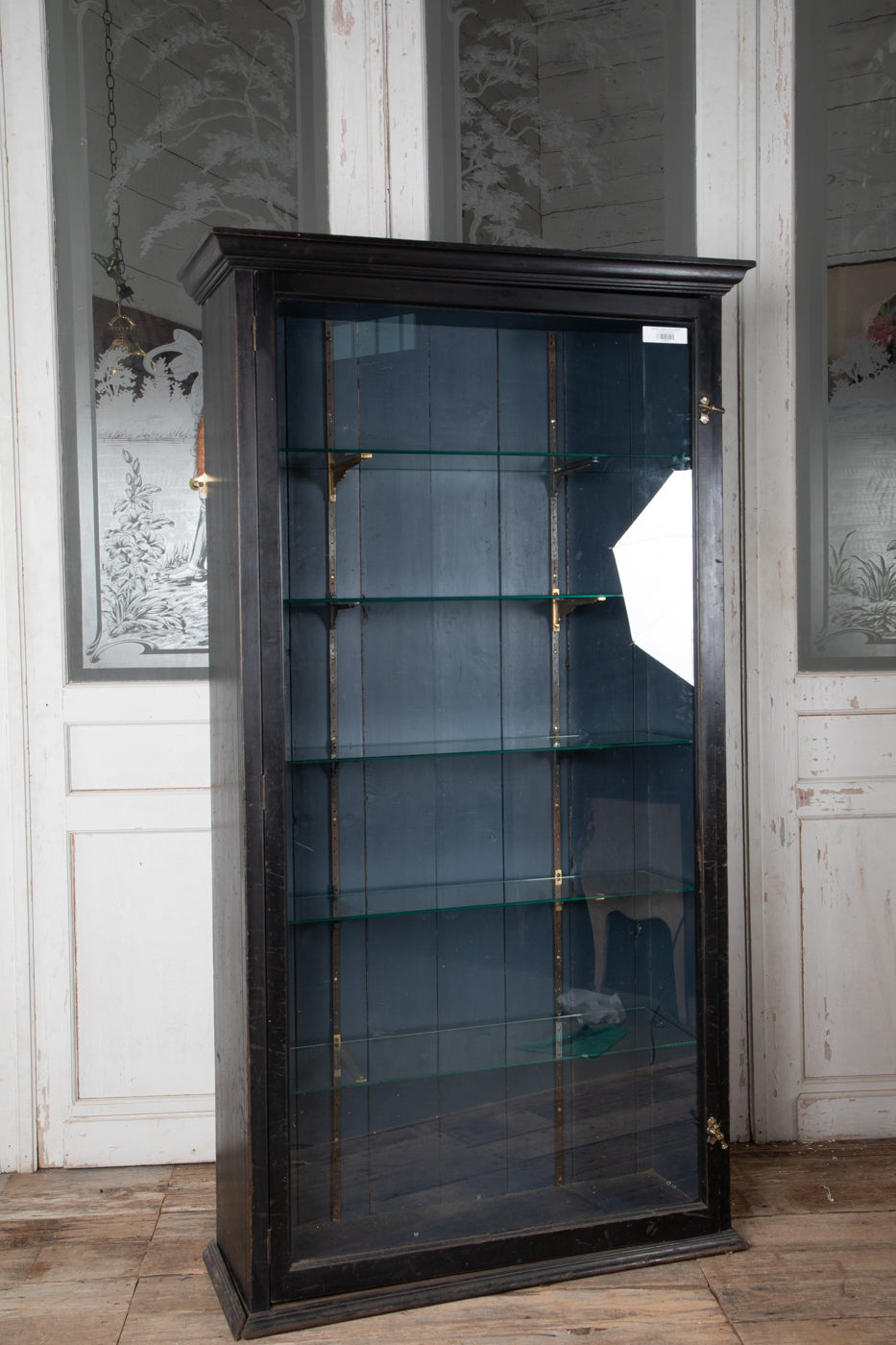 Ebonised Display Shop Cabinet