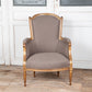 Louis XVI Style Gilt Bergere Armchair