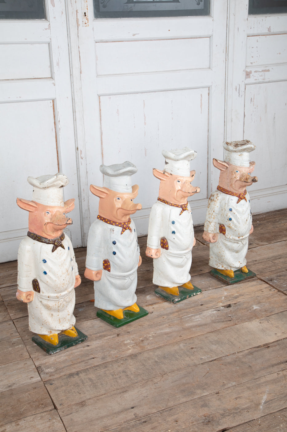 Cast Iron Pig Chefs Priced Per