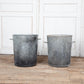 Tall Galvanized Pot